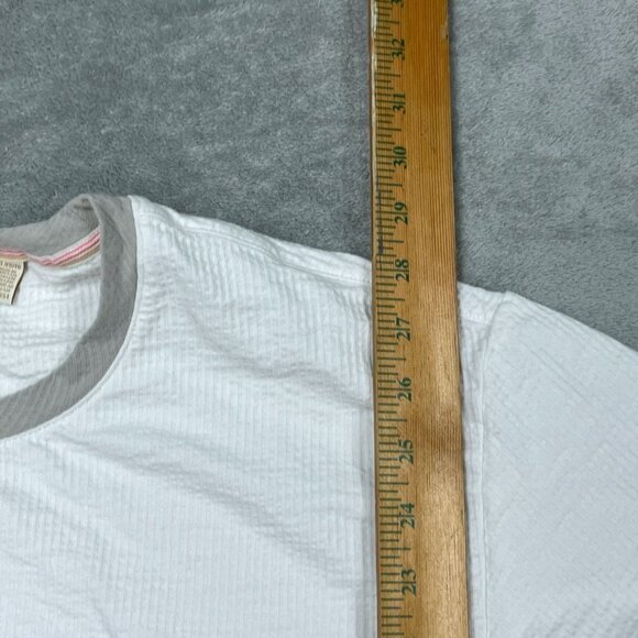 Scotch & Soda White Textured Crew Neck T-Shirt XL Cotton Modern Fit a0512 - Picture 5 of 9